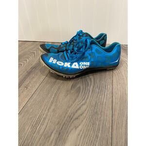 Hoka One Track Spikes Women's Size 8.5 Cleats ShoesRocket MD Blue 1013925CWT